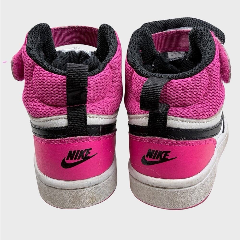 Nike High Top Sneakers – Youth 2Y – Black/White/Hot Pink - Picture 6 of 9